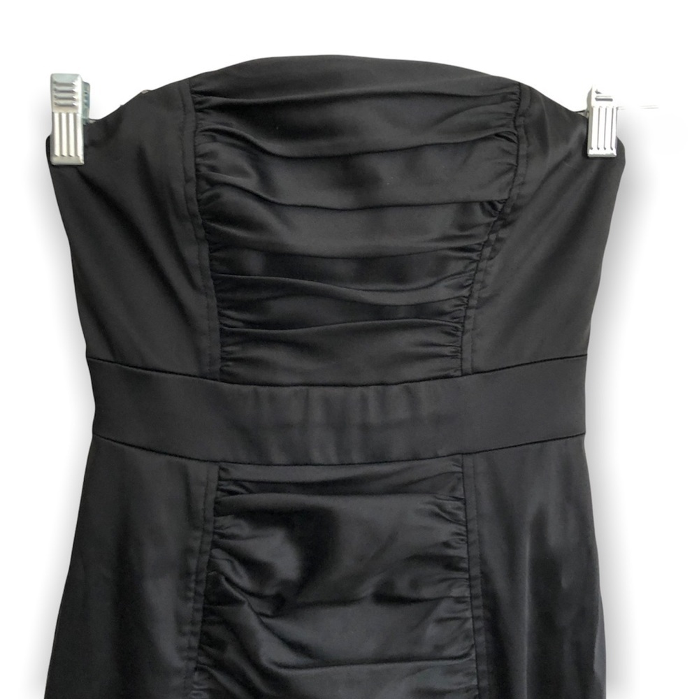Kay Unger New York strapless rushing black dress - Picture 2 of 6